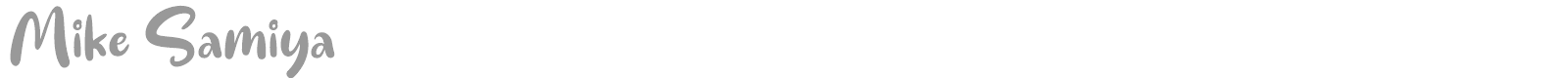 Mike Samiya font preview